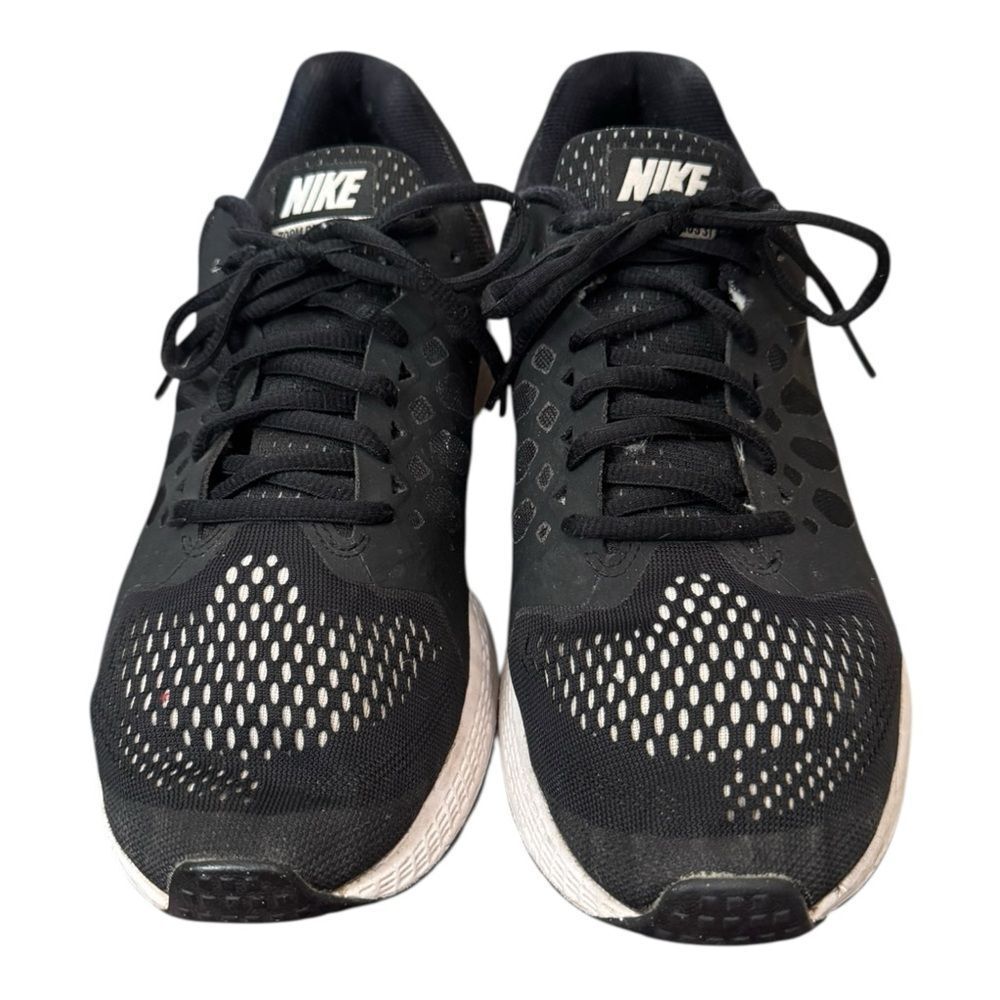 Nike Women's Air Zoom Pegasus 31 Black and White 654486-010 Running Shoes 11 - Picture 4 of 6